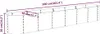 vidaXL Hochbeet Verzinkter Stahl 260x40x36 cm Braun Produktbild-Vorschau 6