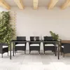 vidaXL Gartentisch Schwarz 200 x 80 x 73 cm Metall Produktbild-Vorschau 4