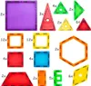 A collection of colorful magnetic building blocks arranged on a white background. Náhled obrázku produktu