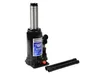 A black hydraulic bottle jack with silver piston and two black handles, shown on a white background. Náhled obrázku produktu