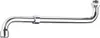 Cornat Rohrauslauf S-Form 27 - 44 cm verchromt Produktbild-Vorschau 1