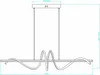 Lampa wisząca LED Serpent czarna 34W Odcienie bieli 2720lm Podgląd zdjęcia produktu 2