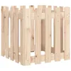 vidaXL Pflanzkübel Lattenzaun-Design 50x50x50 cm Massivholz Produktbild-Vorschau 1