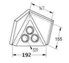 THEBO ST 3007/C Mira Triangle, éléments de prises de Voir les images du produit 15