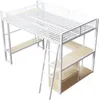 Flieks Etagenbett Metallbett 140x200cm, Hochbett mit Led Produktbild-Vorschau 6