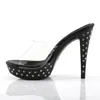COCKTAIL-501SDT Damen Slipper von Fabulicious, Transparent Produktbild-Vorschau 6