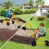 COSTWAY sedile escavatore ruotabile a 360°, 121x40x64 cm Anteprima dell’immagine prodotto 9