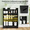 COSTWAY Badezimmerschrank, Nischenschrank mit Schiebetüren, Produktbild-Vorschau 3