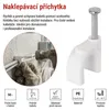 Kabelová příchytka 10 mm, bílá, 50 ks Náhled obrázku produktu