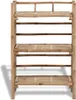 A three-tiered bamboo shelf unit is shown against a white background. Náhľad obrázku produktu