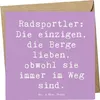 Mr. & Mrs. Panda Glückwunschkarte Spruch Radsport Berge - Produktbild-Vorschau 1