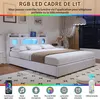 letto 140 x 200 cm con contenitore, illuminazione LED e Anteprima dell’immagine prodotto 4
