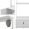 Appendiabiti Vicco Lysa Bianco 80 x 180 cm con 2 porte, Anteprima dell’immagine prodotto 6
