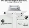Casaria Bureau réglable en hauteur électrique Blanc 160cm Voir les images du produit 4