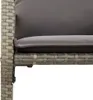 vidaXL Garten-Barhocker mit Kissen 2 Stk. Grau Poly Rattan Produktbild-Vorschau 9