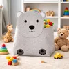 XXL Kinder Filz Aufbewahrungsbox Spielzeugkiste Tiere H73cm Produktbild-Vorschau 3