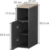 Comodino Vicco Enton Antracite/Sonoma Set di 2, Model 57312 Anteprima dell’immagine prodotto 2