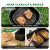 OYAJIA Doppelkammer-Heißluftfritteuse 2x5L | Airfryer 10L Produktbild-Vorschau 3