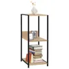Libreria piccola color rovere nero 33,5x39,6x79,7cm Anteprima dell’immagine prodotto 2