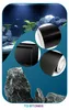 Pellicola adesiva per sfondo d'acquario, 100x50 cm, nero Anteprima dell’immagine prodotto 6