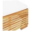 vidaXL Gartenhocker mit Creme Kissen Massivholz Teak -  Produktbild-Vorschau 6