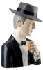 Gilde Figur, Mann, "Gentleman mit Whiskyglas", Poly, grau, Podgląd zdjęcia produktu 5