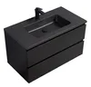 Mobile da bagno Angela 90cm Nero Opaco con Lavello Nero - Anteprima dell’immagine prodotto 6