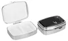 kwmobile 2x Edelstahl Tablettenbox mit 2 Fächern - 5,5 x 4 Produktbild-Vorschau 1