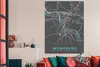 MuchoWow® Poster Blau - Deutschland - Karte - Stadtplan - Produktbild-Vorschau 3