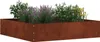 vidaXL Rasenkante 6 stk. 60 x 60 x 13 cm Rostoptik Produktbild-Vorschau 3