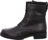 A black leather lace-up boot shown from the side against a white background. Produktbild-Vorschau