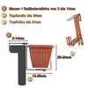 Support pour jardinières BigDean, lot de 10, en terre Voir les images du produit 6