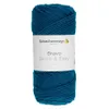 A ball of teal yarn with a label. Produktbild-Vorschau