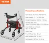 VEVOR 2-in-1 Rollator und Transportstuhl für Senioren, Produktbild-Vorschau 7