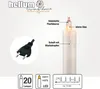 Lichterkette Mini Weihnachten Baum Deko 20 Kerzen weiß Produktbild-Vorschau 3