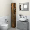 vidaXL Koupelnová skříňka Smoked Oak 25x26,5x170 cm výrobek Náhled obrázku produktu 2