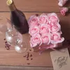 Mýdlová krabička na květiny - 9 červených růží ve čtvercové Náhled obrázku produktu 3