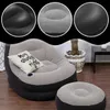 Aufblasbarer Sessel mit Hocker & Pumpe – Produktbild-Vorschau 3