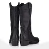Omnio Cowboystiefel, schwarz, aus Wildleder und Leder Produktbild-Vorschau 3