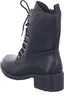 A black lace-up boot shown from the side. Podgląd zdjęcia produktu