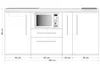 Stengel Miniküche MPM 180 A Edelstahl mit Kühlschrank und Produktbild-Vorschau 2