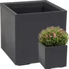 Květináč Lamela | šach | 30cm | antracitový beton Náhled obrázku produktu 1