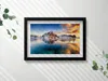 Schöne Landschaft mit Wasser und Bergen am Abend– Wandbild Produktbild-Vorschau 2