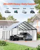VEVOR Zeltgarage, 5,8x6x3,77 m, Carport mit stabilem Rahmen Produktbild-Vorschau 2