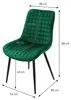 ML-Design Esszimmerstühle 6er Set, Dunkelgrün, Sitzfläche Produktbild-Vorschau 7