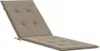 vidaXL Cuscino per sedia a sdraio Taupe (75+105)x50x4 cm Anteprima dell’immagine prodotto 1
