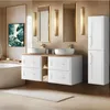 RODAN | Mobiletto da bagno 100 cm - Bianco, Marrone - Anteprima dell’immagine prodotto 3