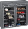 Relaxdays Schuhschrank Stoff, 12 Fächer, 36 Paar Schuhe, Produktbild-Vorschau 1