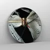 Wanduhr - Rund - Glasuhr - Feder Romantik Ehe - 40x40cm - Produktbild-Vorschau 4