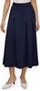 Elegant midi-rok met plooien en elastische tailleband. Productafbeelding-voorbeeld 6